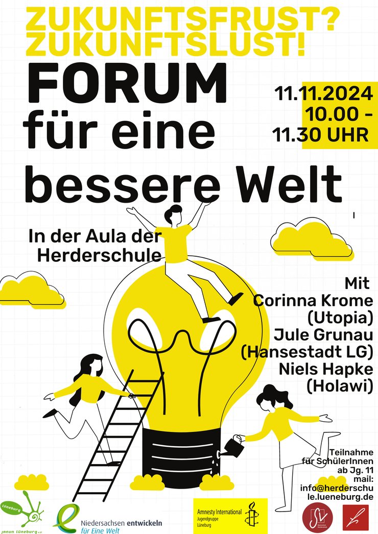 Gelbes illustriertes Event- & Veranstaltungs-Poster für Earth Hour