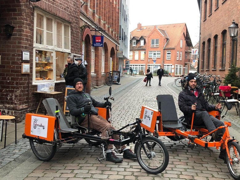 Mit Fahrradbussen durch Lüneburg